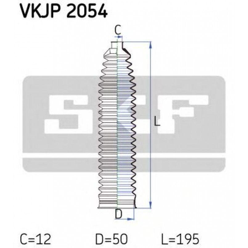 VKJP 2054 SKF - Пильовик привідного валу